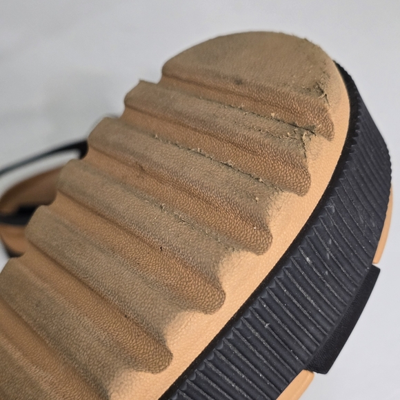 Reef Water Vista Higher Sandals Women's Size 8 Black Tan Platform Vacation - Picture 11 of 13